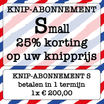 Knipabonnement Small betalen in 1 termijn